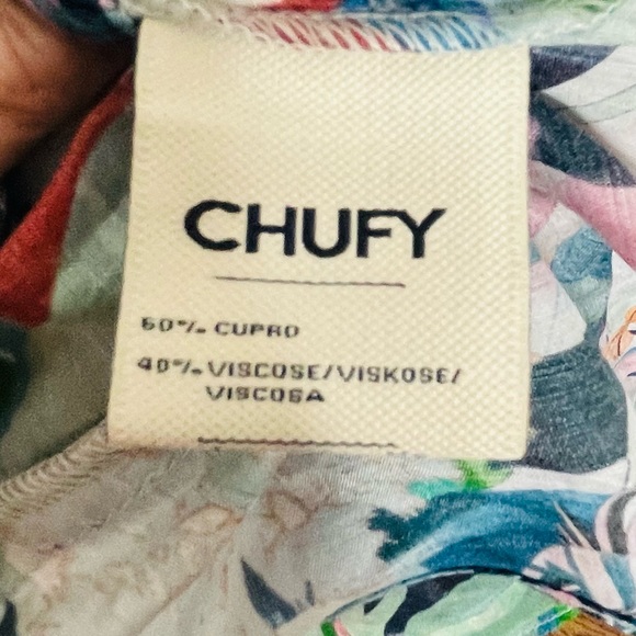 Chufy Addi “My Aussie Days” short sleeve long tropical fish print dress XS NWT - Picture 15 of 16